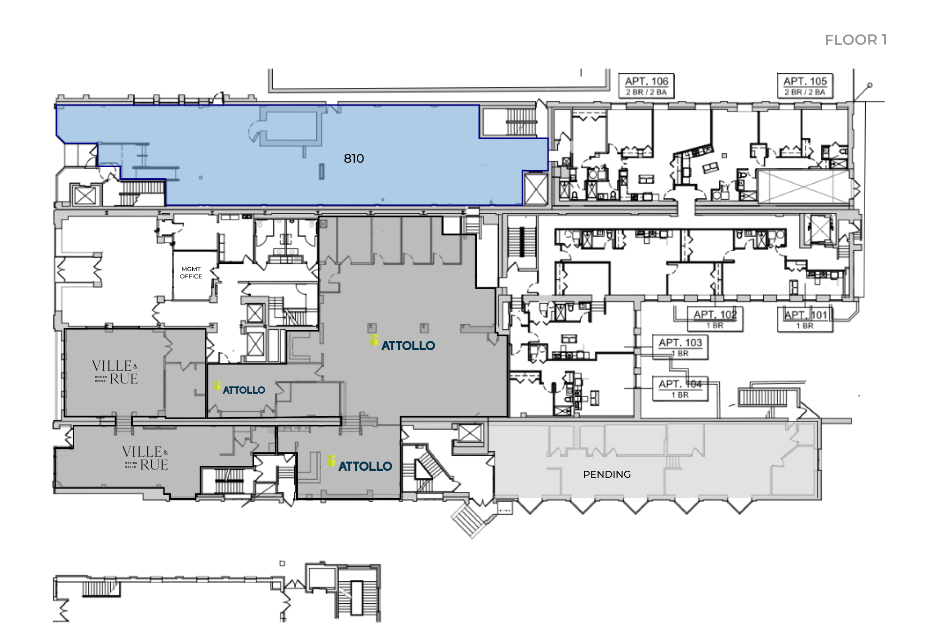 Intel Floorplan - Floor 1